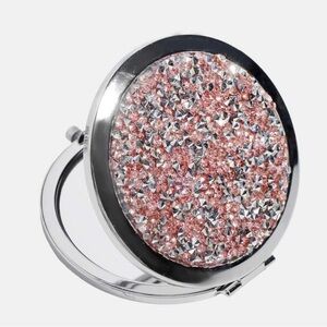 Silver and Pink Cosmetic Mirror